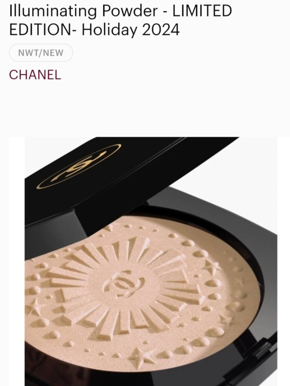 CHANEL Diamond Dust Oversize Illuminating Powder - LIMITED EDITION- Holiday 2024